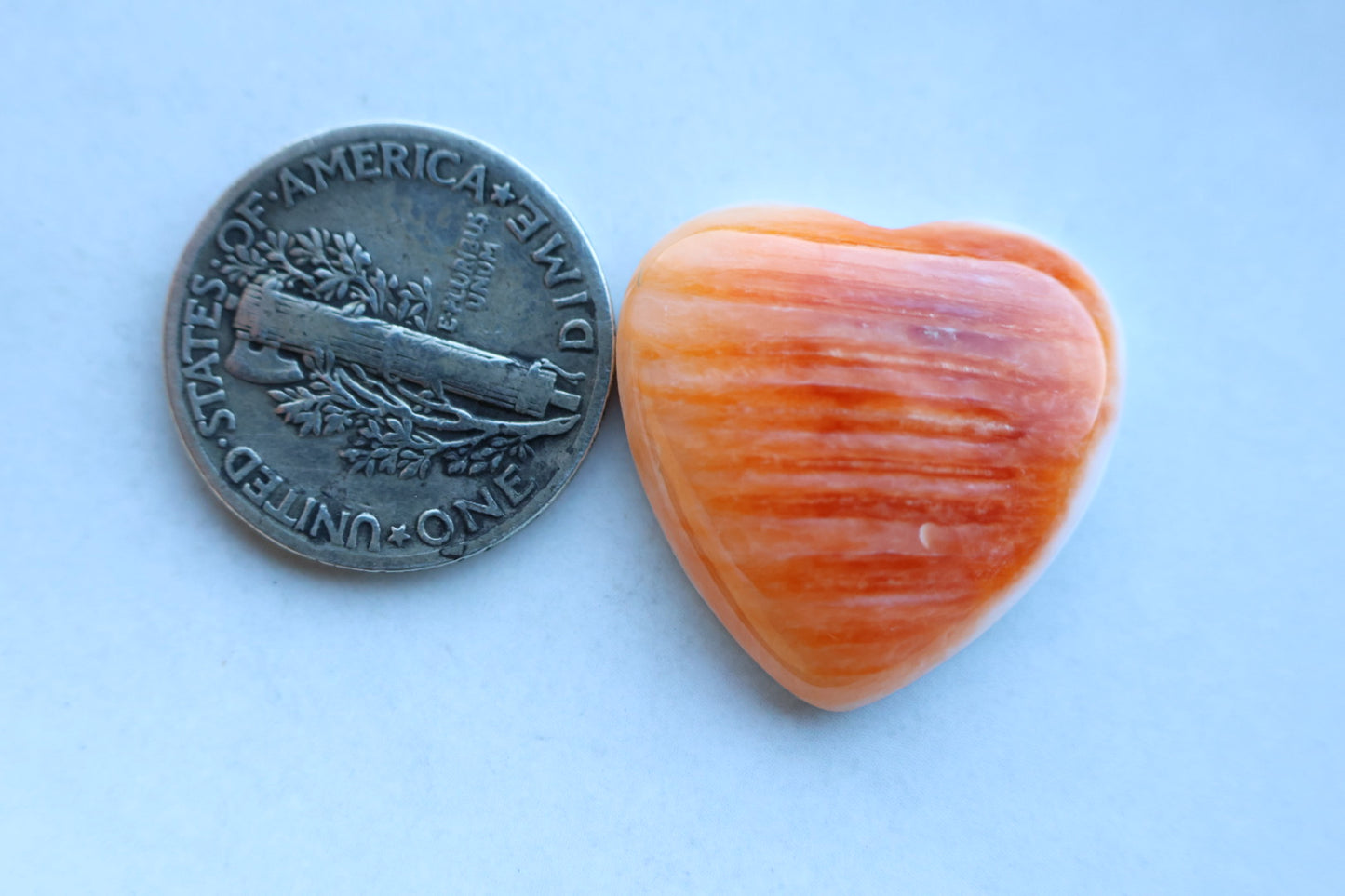 Spiny oyster cabochon heart