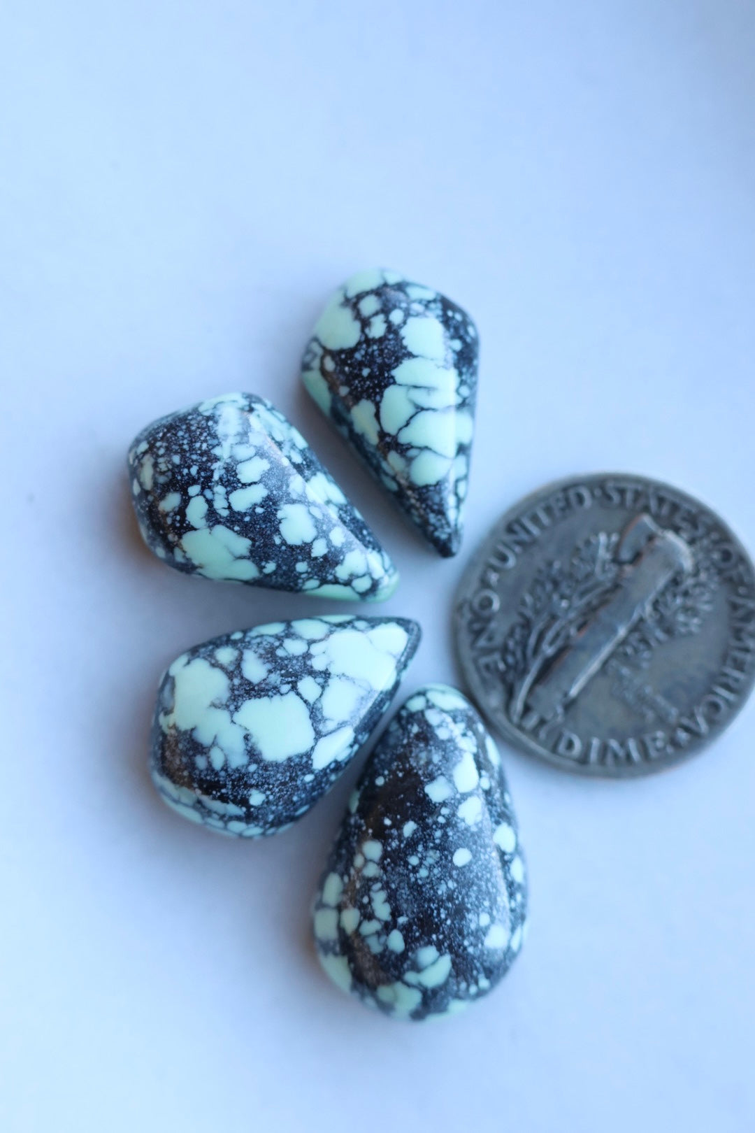 Emerald Basin Variscite cabochon set