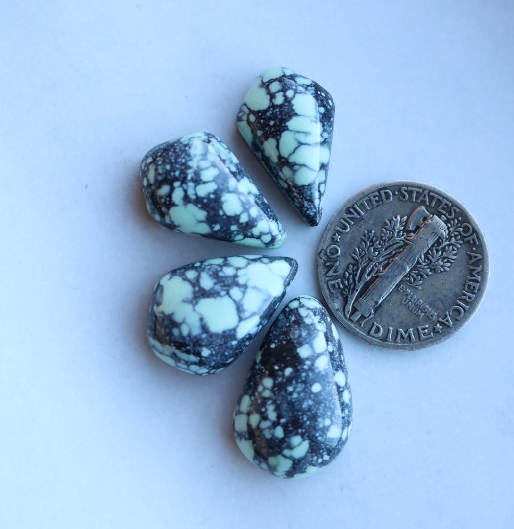 Emerald Basin Variscite cabochon set