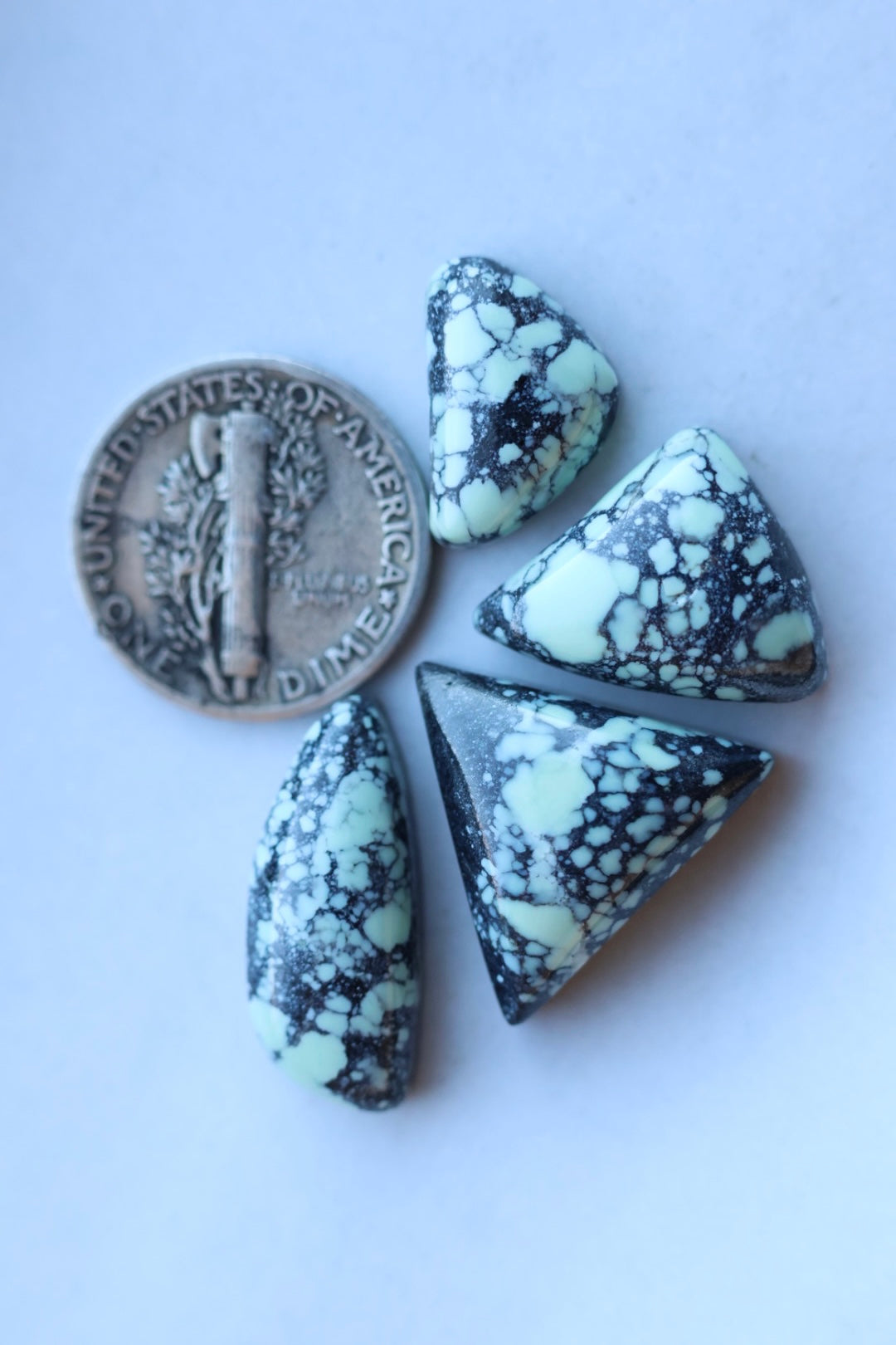 Emerald Basin Variscite cabochon set