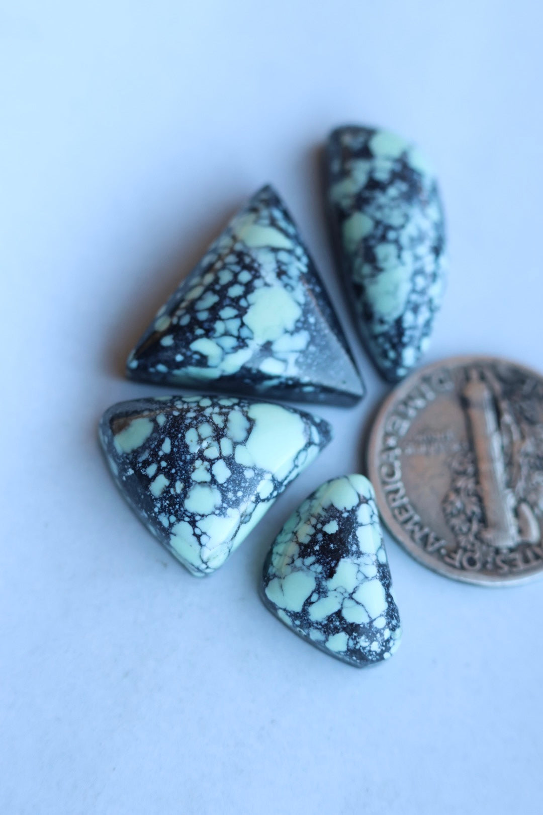 Emerald Basin Variscite cabochon set