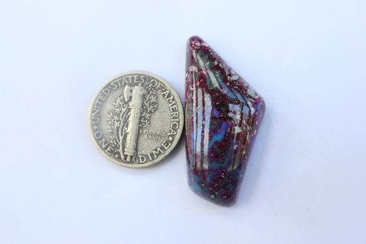 Purple Kingman turquoise cabochon