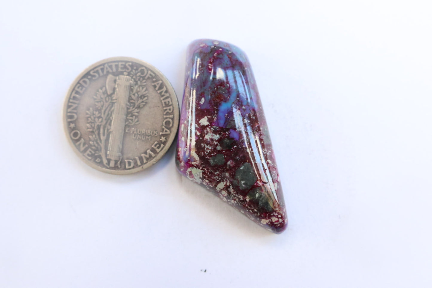 Purple Kingman turquoise cabochon