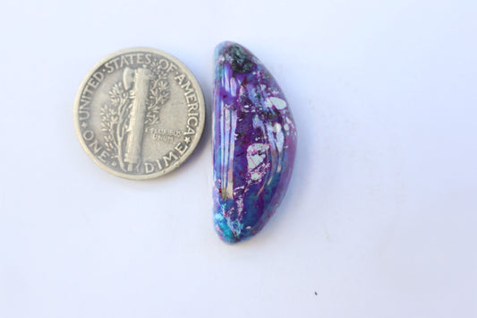 Purple Kingman turquoise cabochon