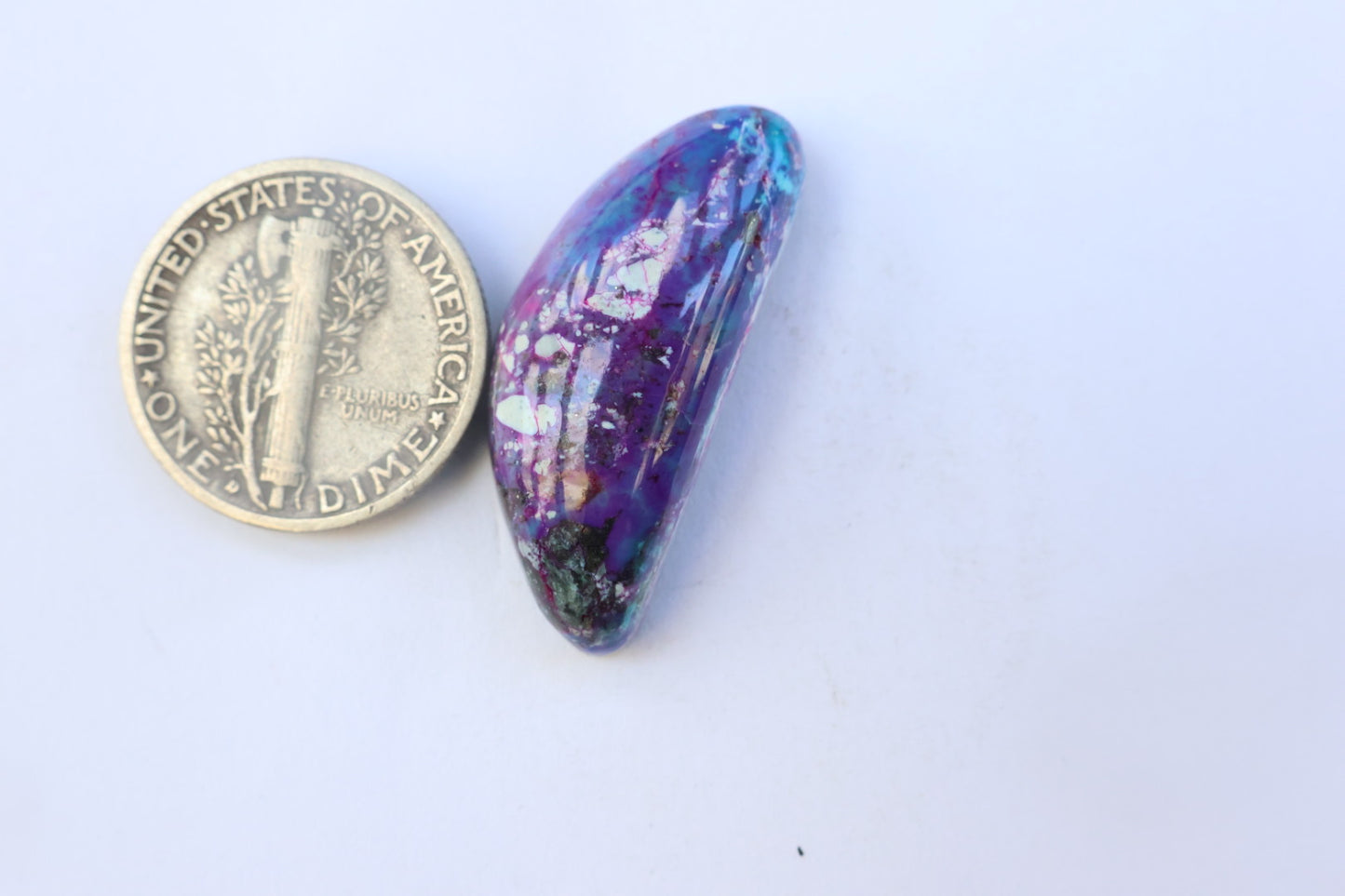 Purple Kingman turquoise cabochon