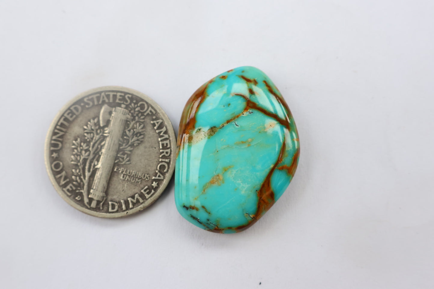 Turquoise mountain cabochon