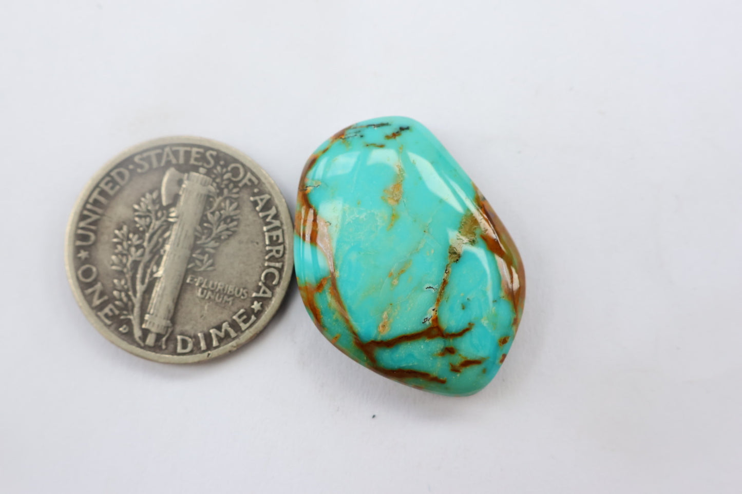 Turquoise mountain cabochon