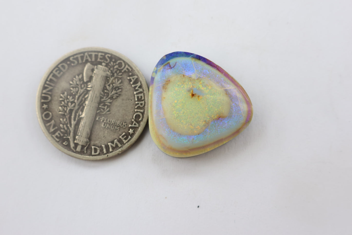 Sterling opal cabochon