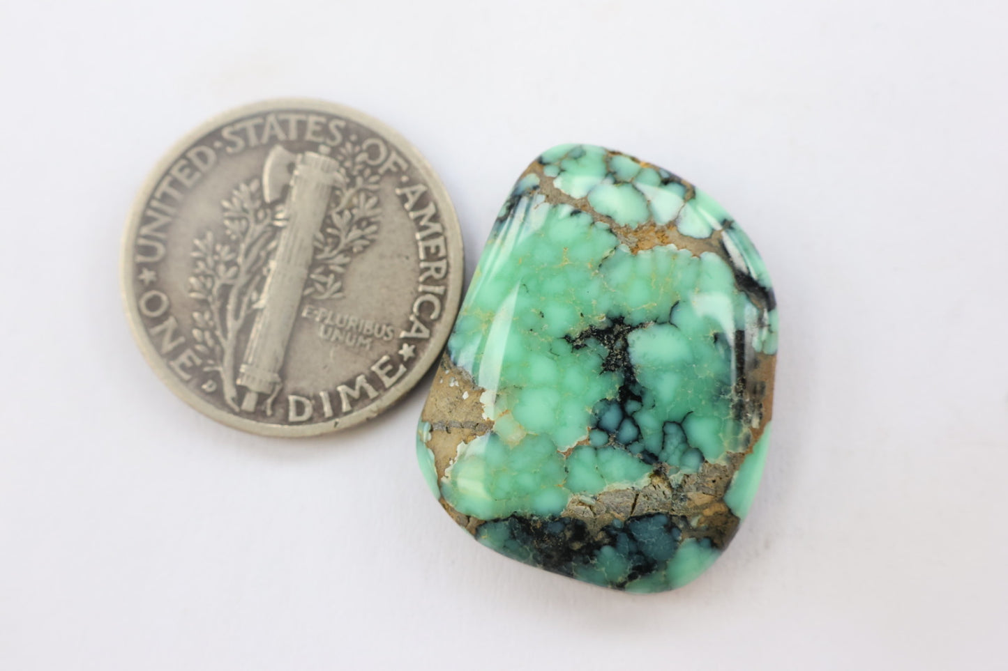 Angel wing Variscite cabochon