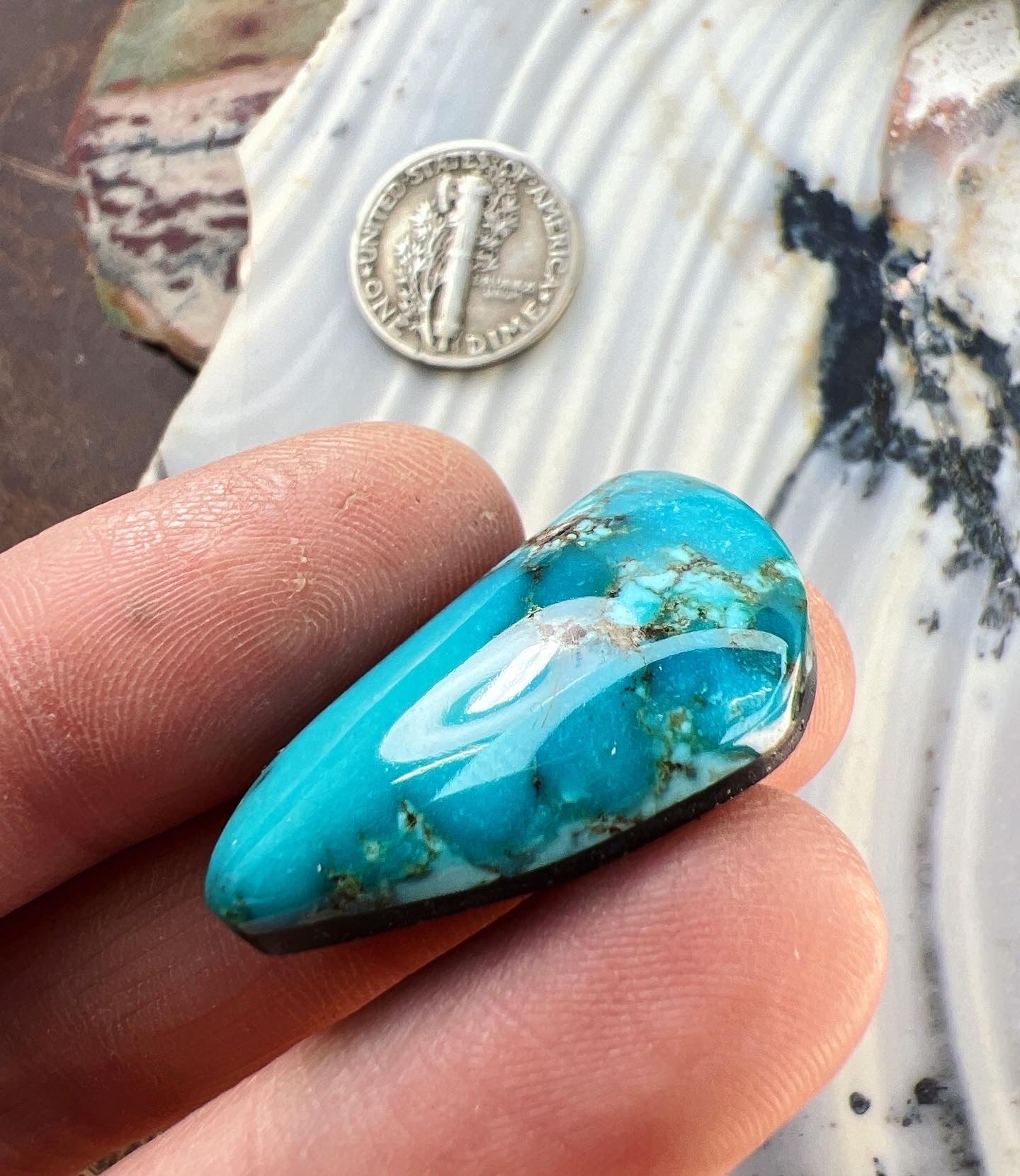 Bisbee turquoise cabochon