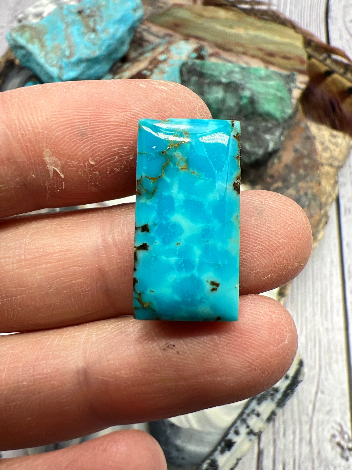 Bisbee turquoise cabochon