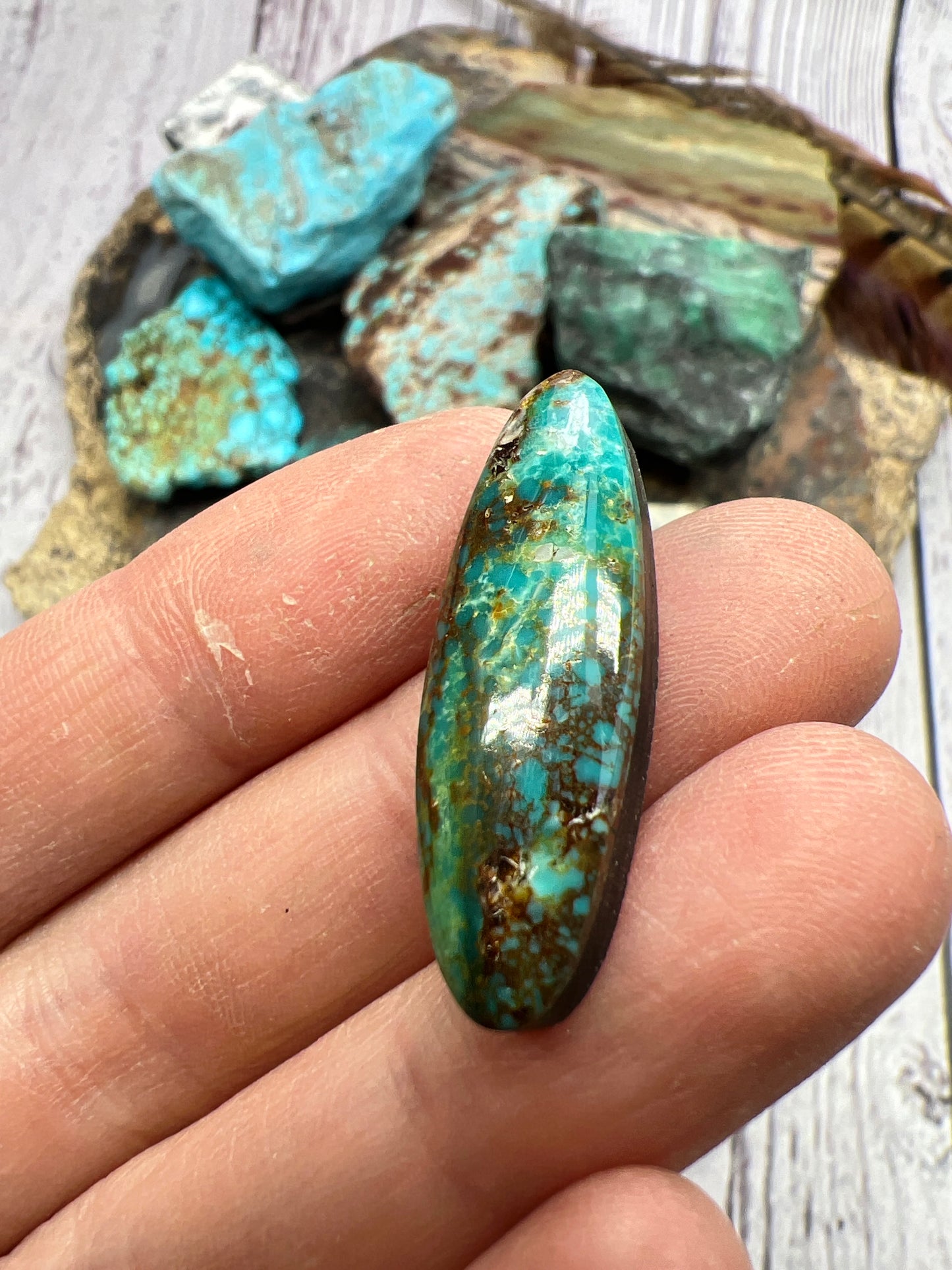 Bisbee turquoise cabochon