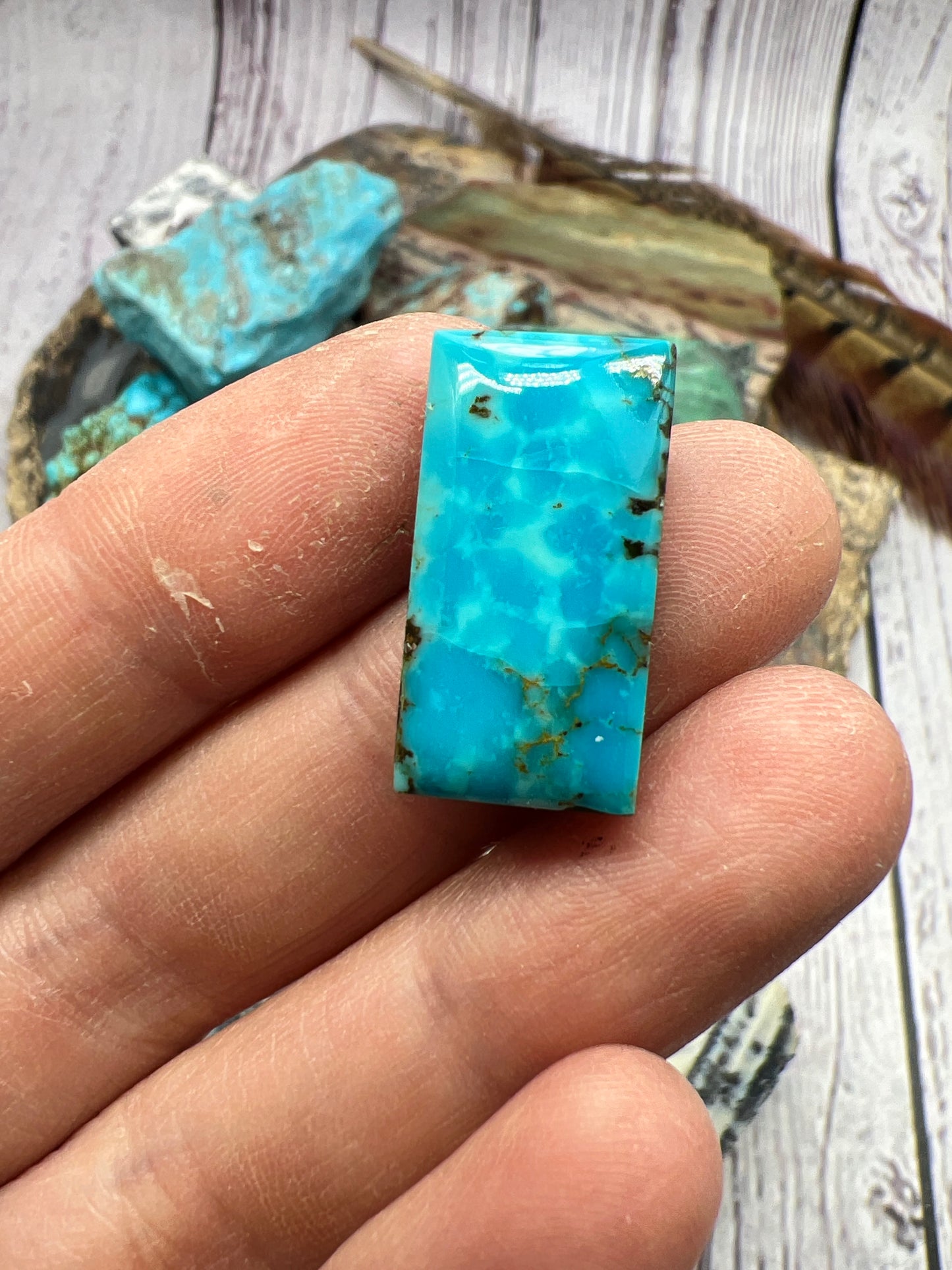 Bisbee turquoise cabochon