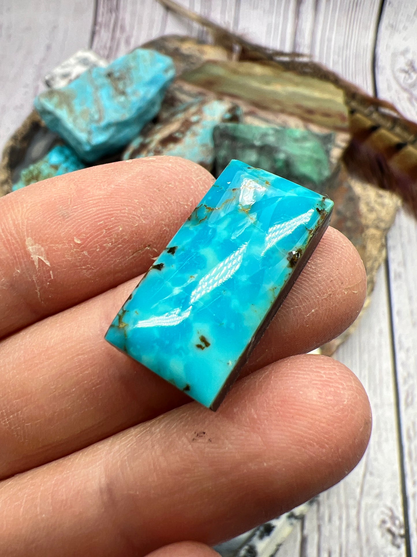 Bisbee turquoise cabochon