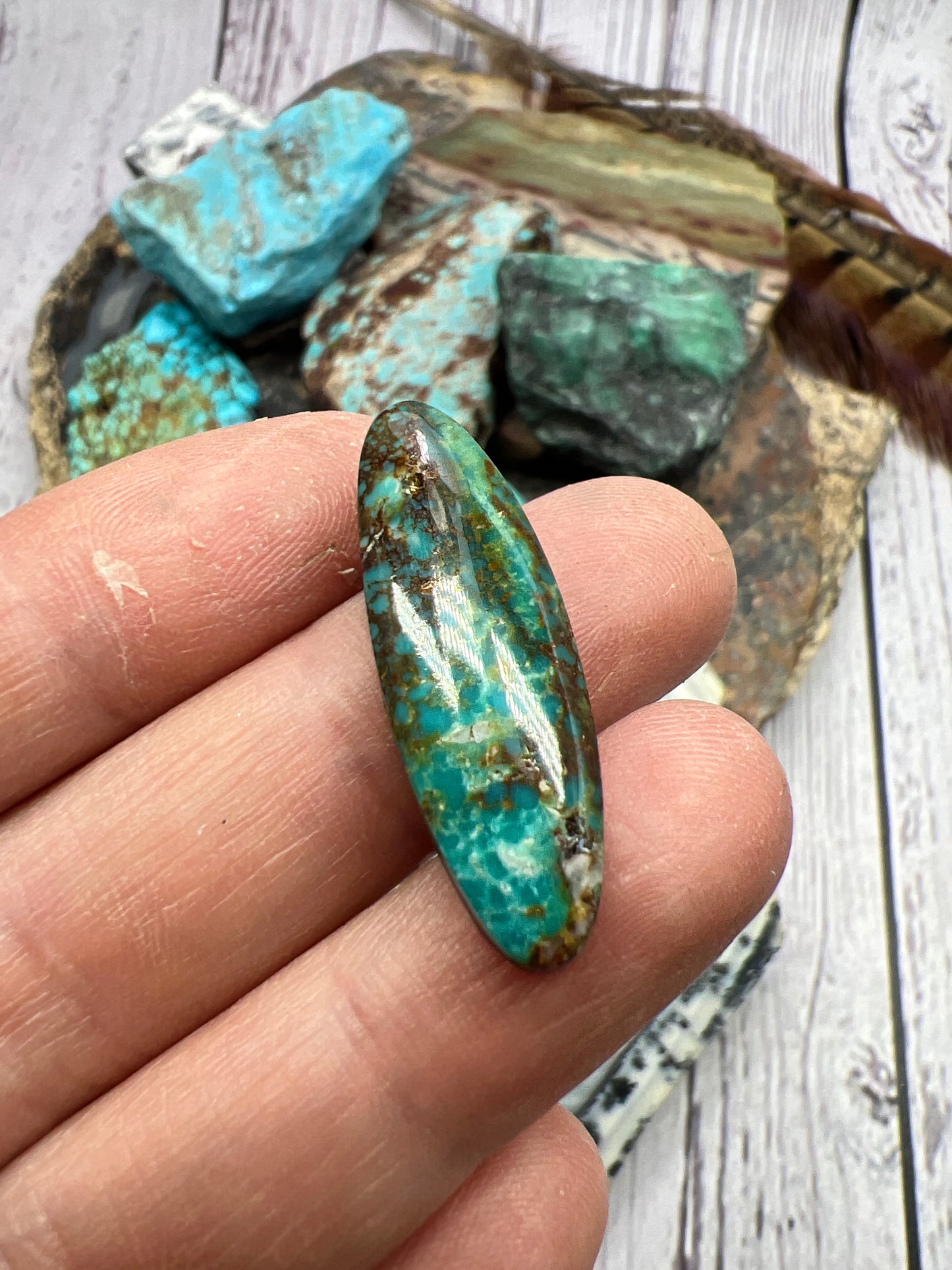 Bisbee turquoise cabochon