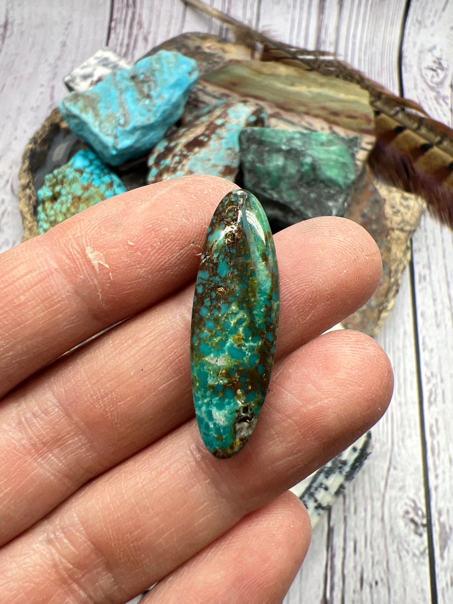 Bisbee turquoise cabochon