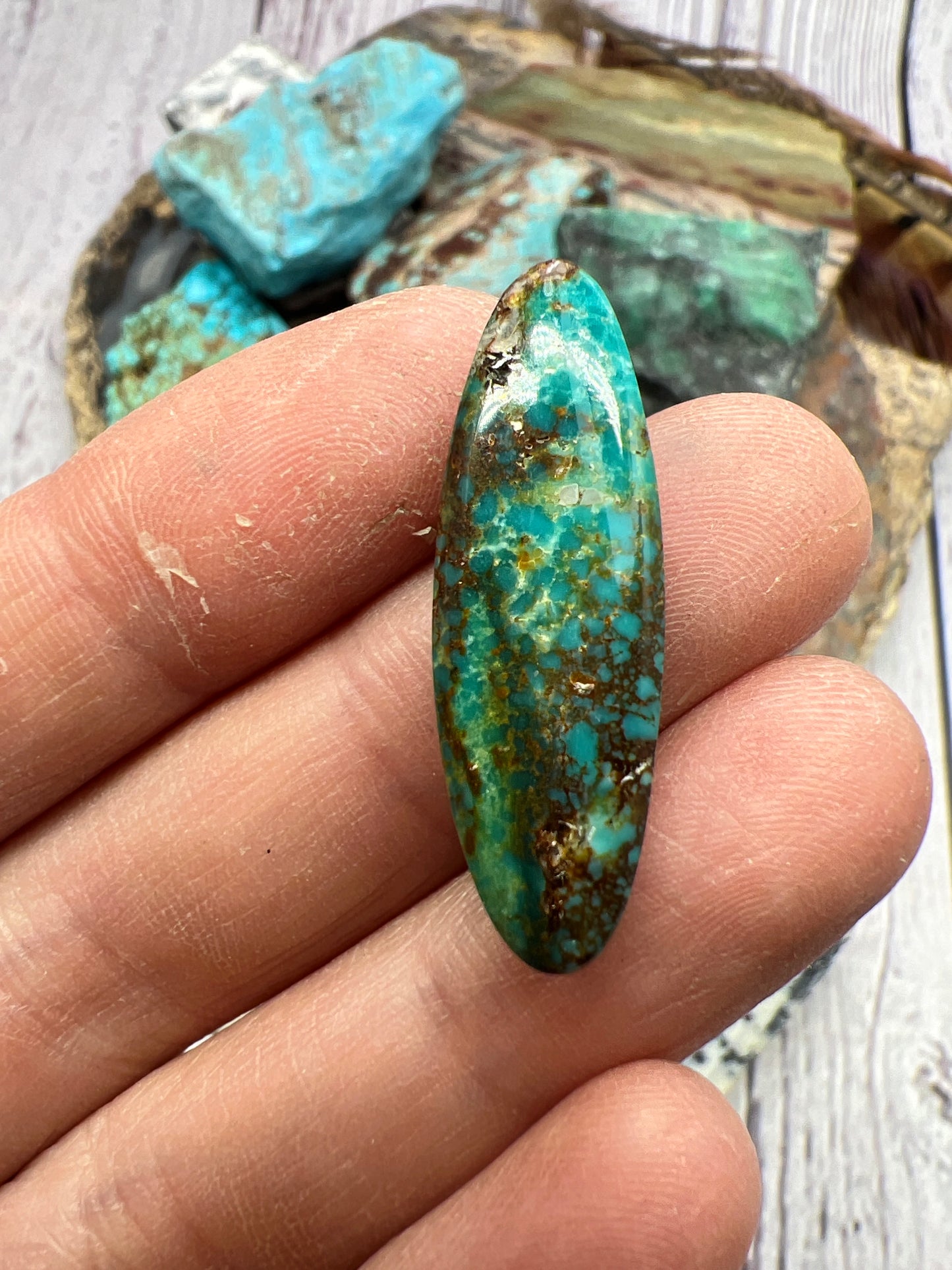 Bisbee turquoise cabochon