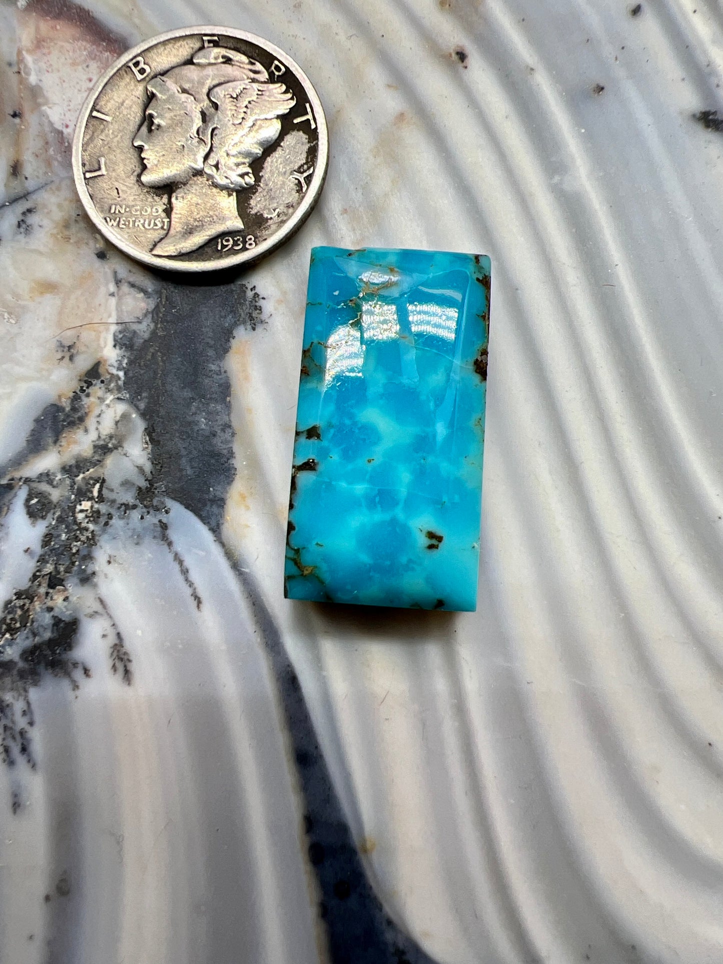 Bisbee turquoise cabochon