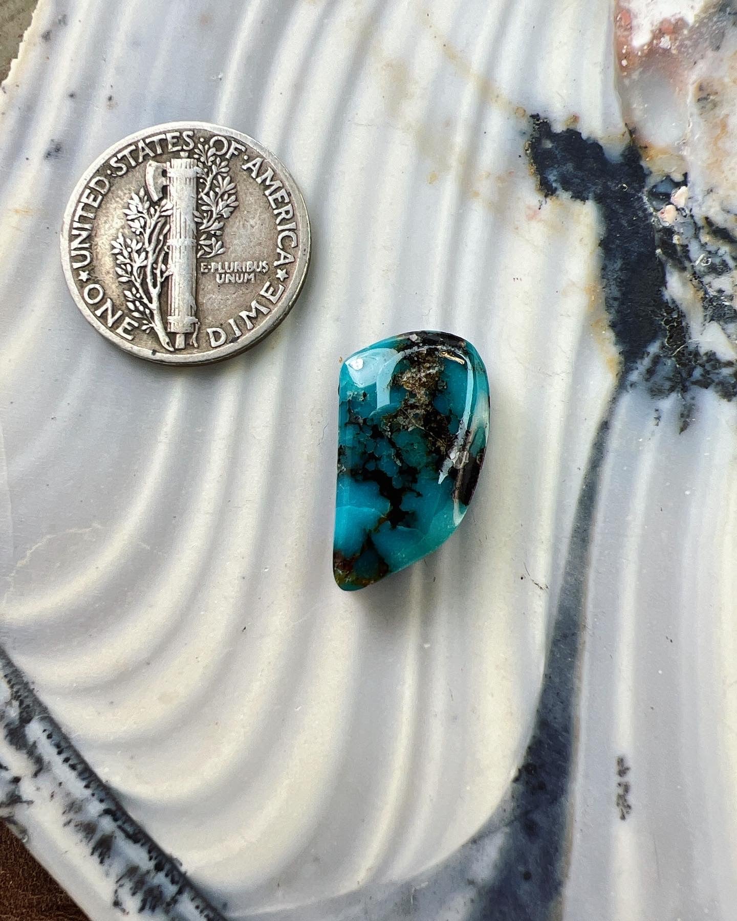 Bisbee turquoise cabochon