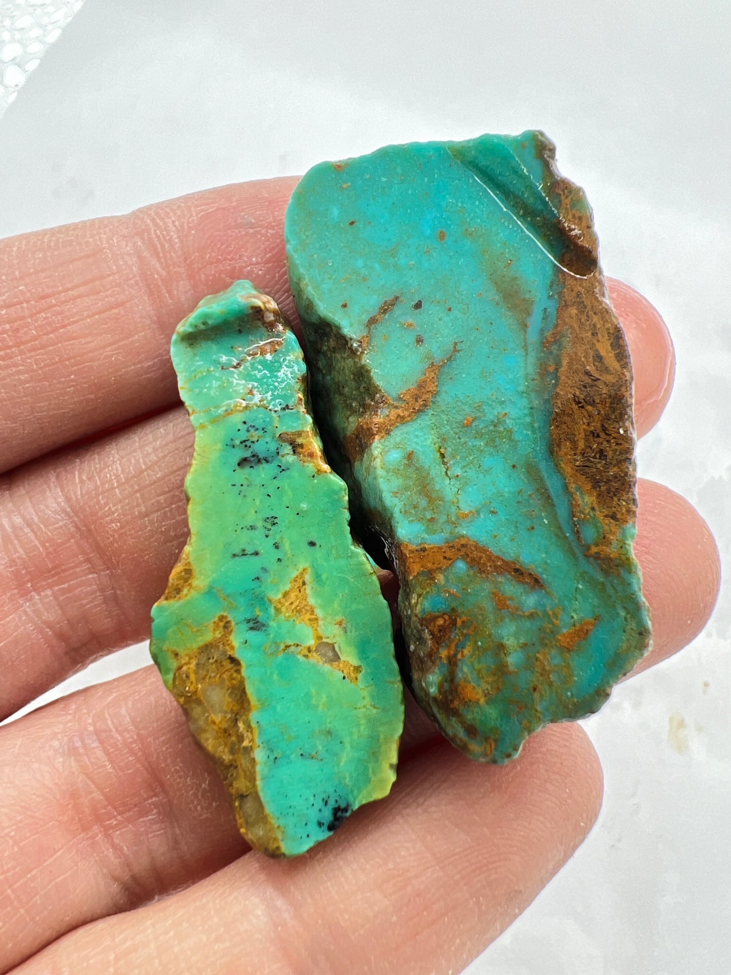 Ceremonial turquoise rough slabs