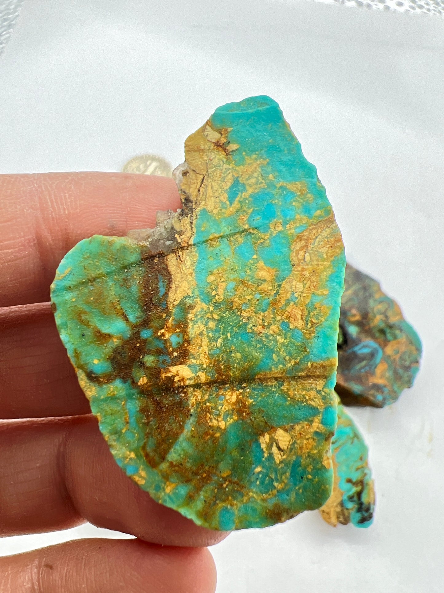 Ceremonial turquoise rough slabs