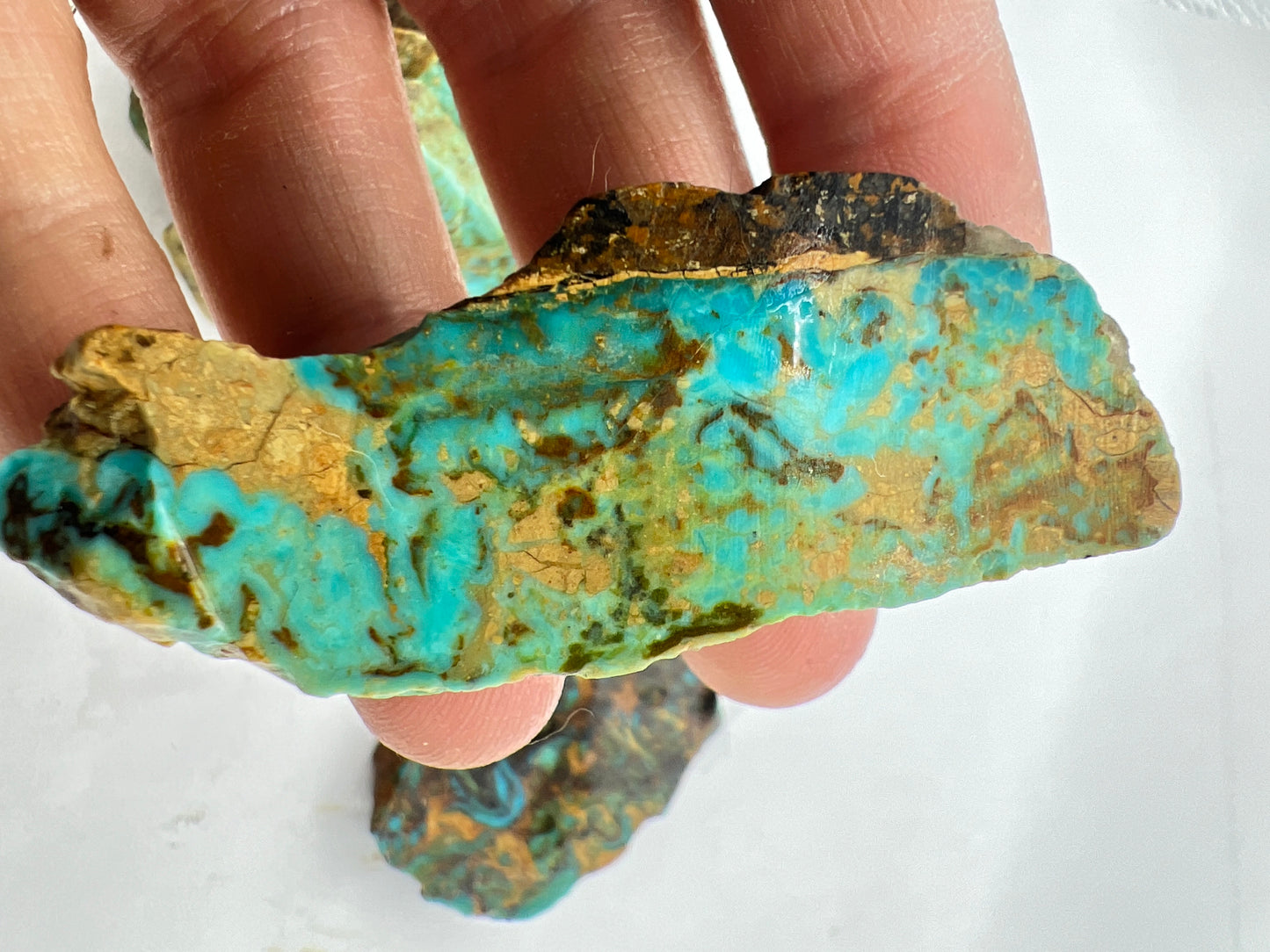 Ceremonial turquoise rough slabs