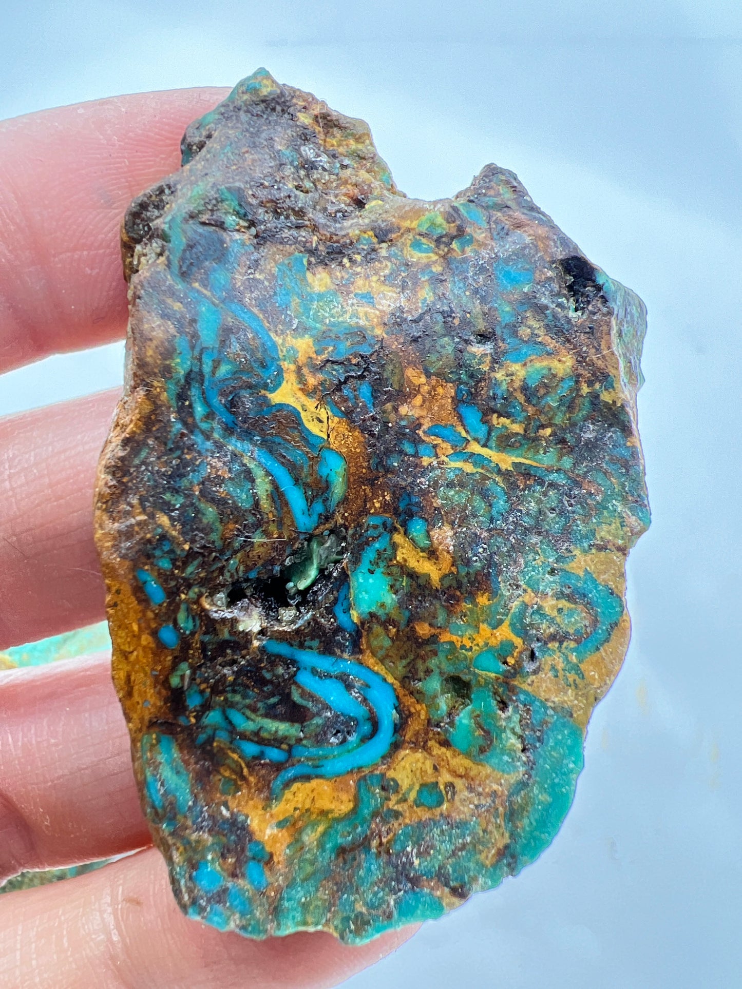 Ceremonial turquoise rough slabs